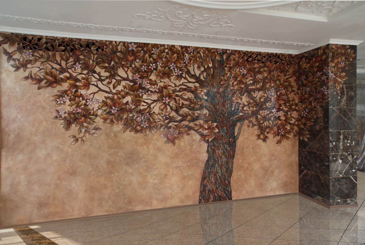 Панно из венецианской штукатурки