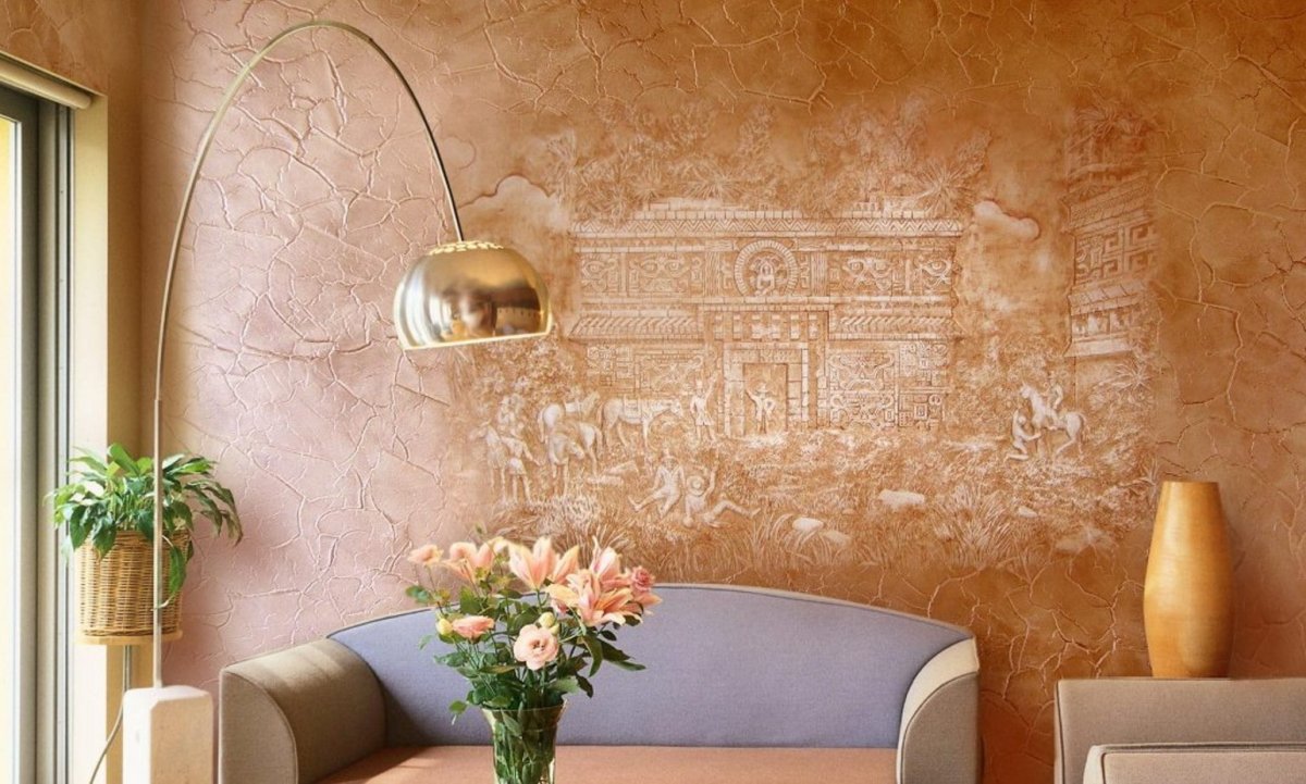 Фактурная штукатурка венецианка