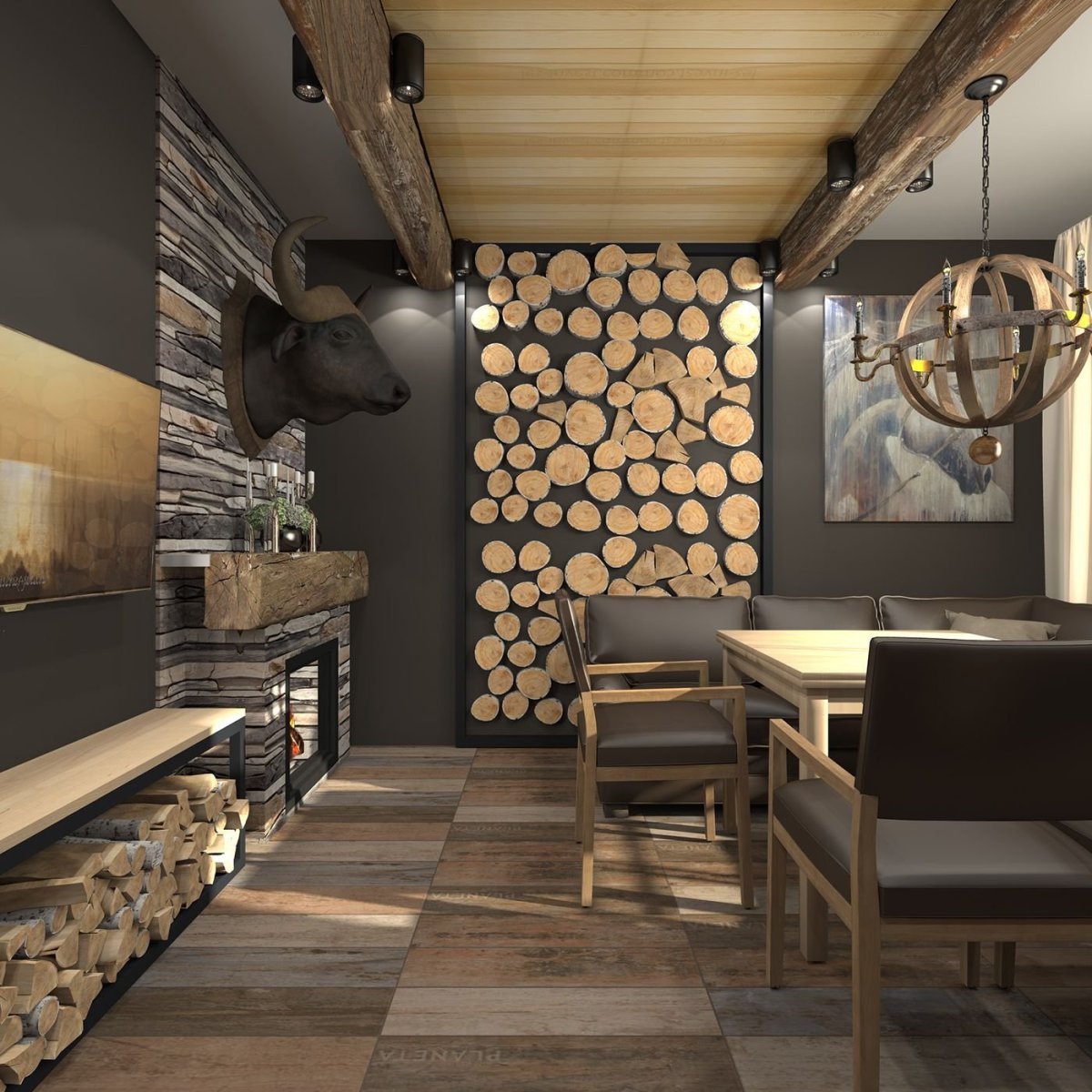 Интерьер современной бани