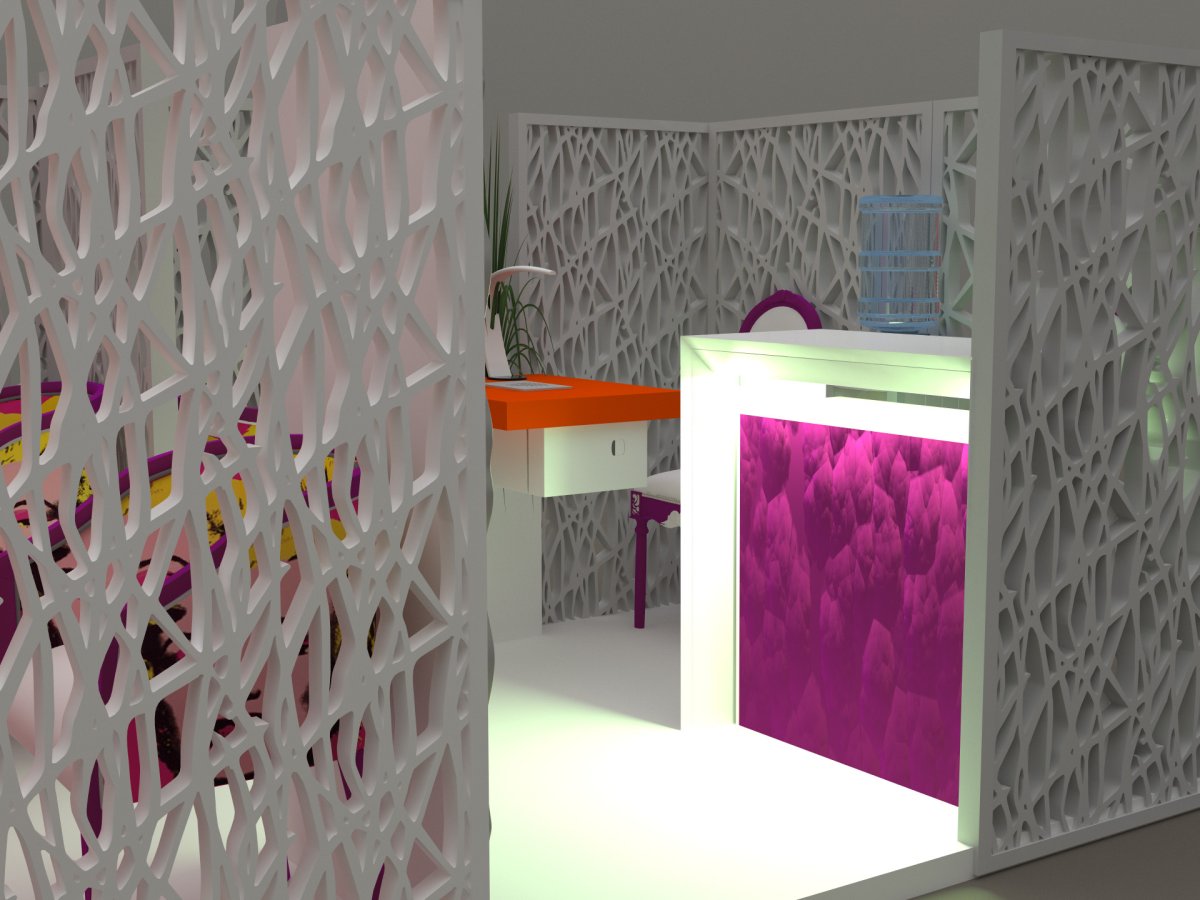 Перегородка 3d панели