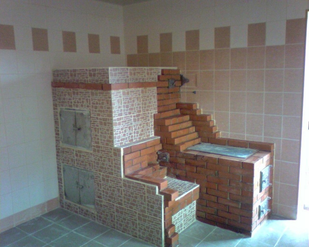 Печка из кафеля