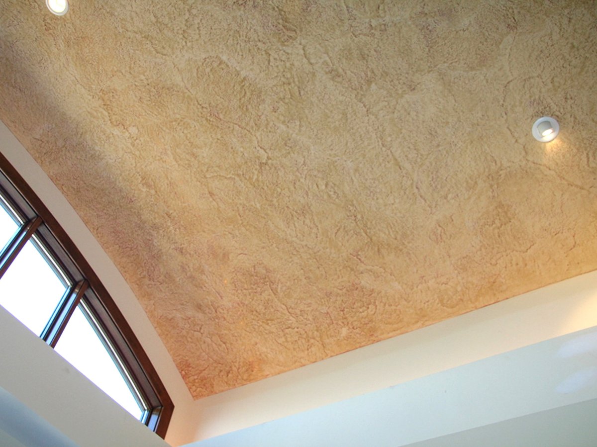 Венецианская штукатурка на потолке