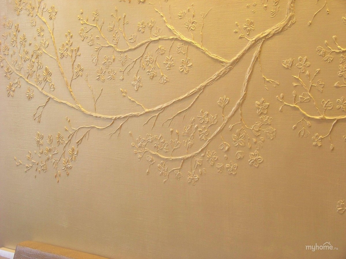 Узоры из декоративной штукатурки