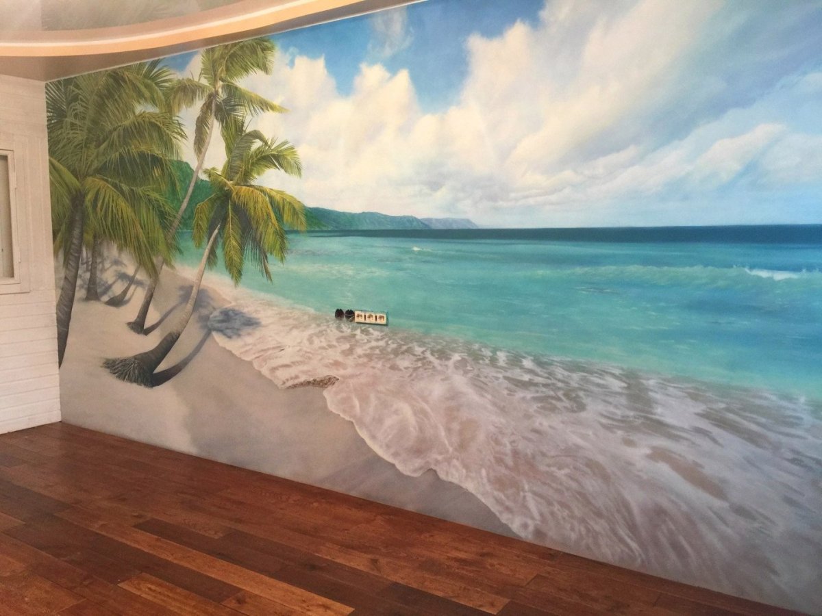 Роспись стен аэрографом