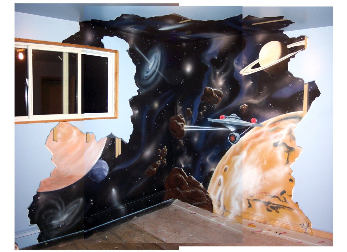 Аэрография на стенах