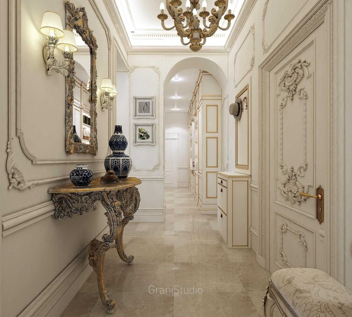 Прихожая в венецианском стиле