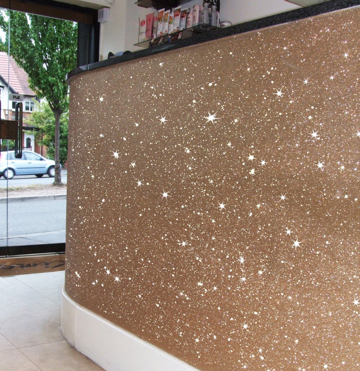 Краска с блестками