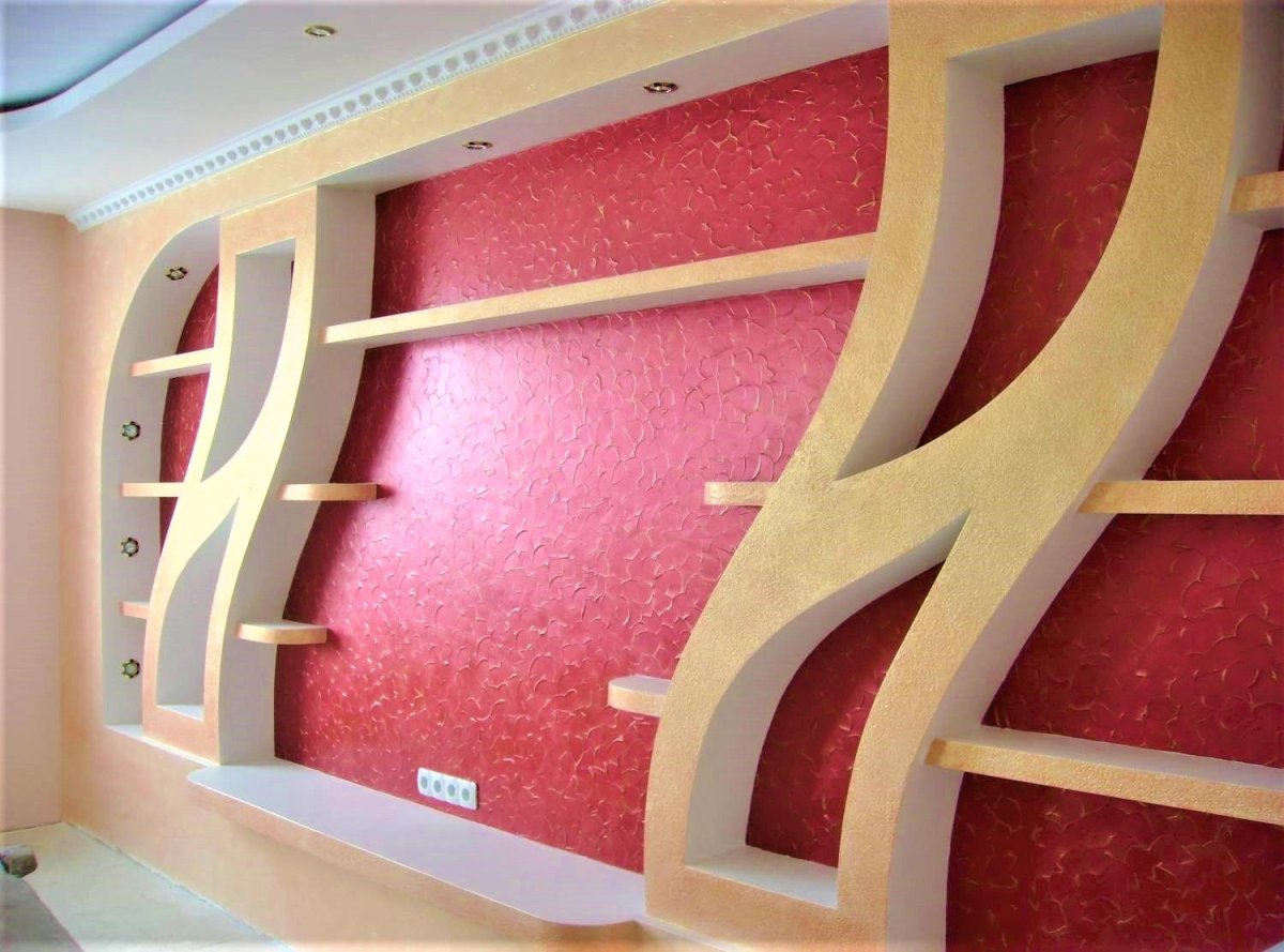 Полки из гипсокартона