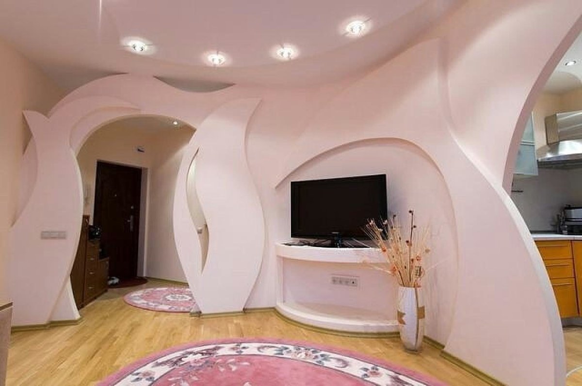 Фигурные перегородки из гипсокартона