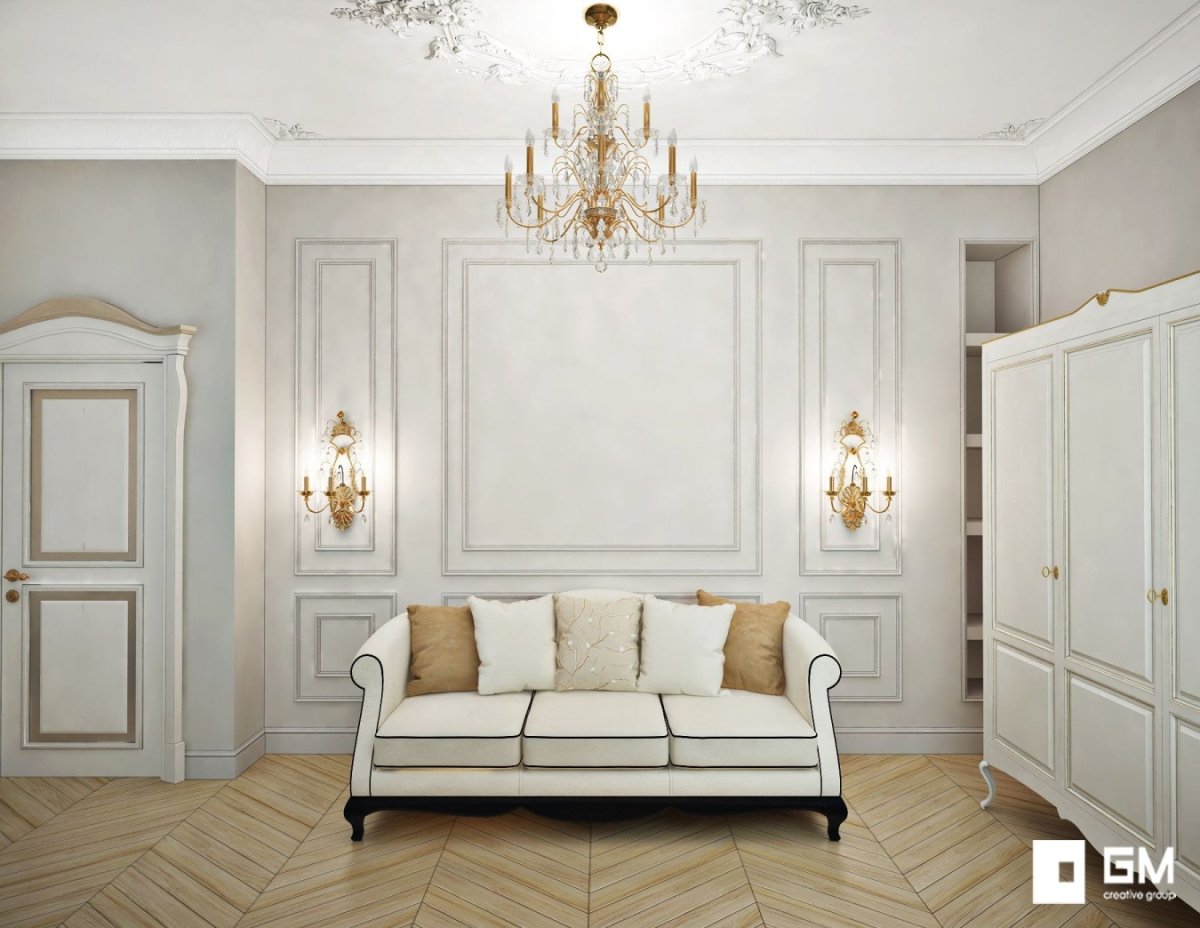 Классический стиль в интерьере стены