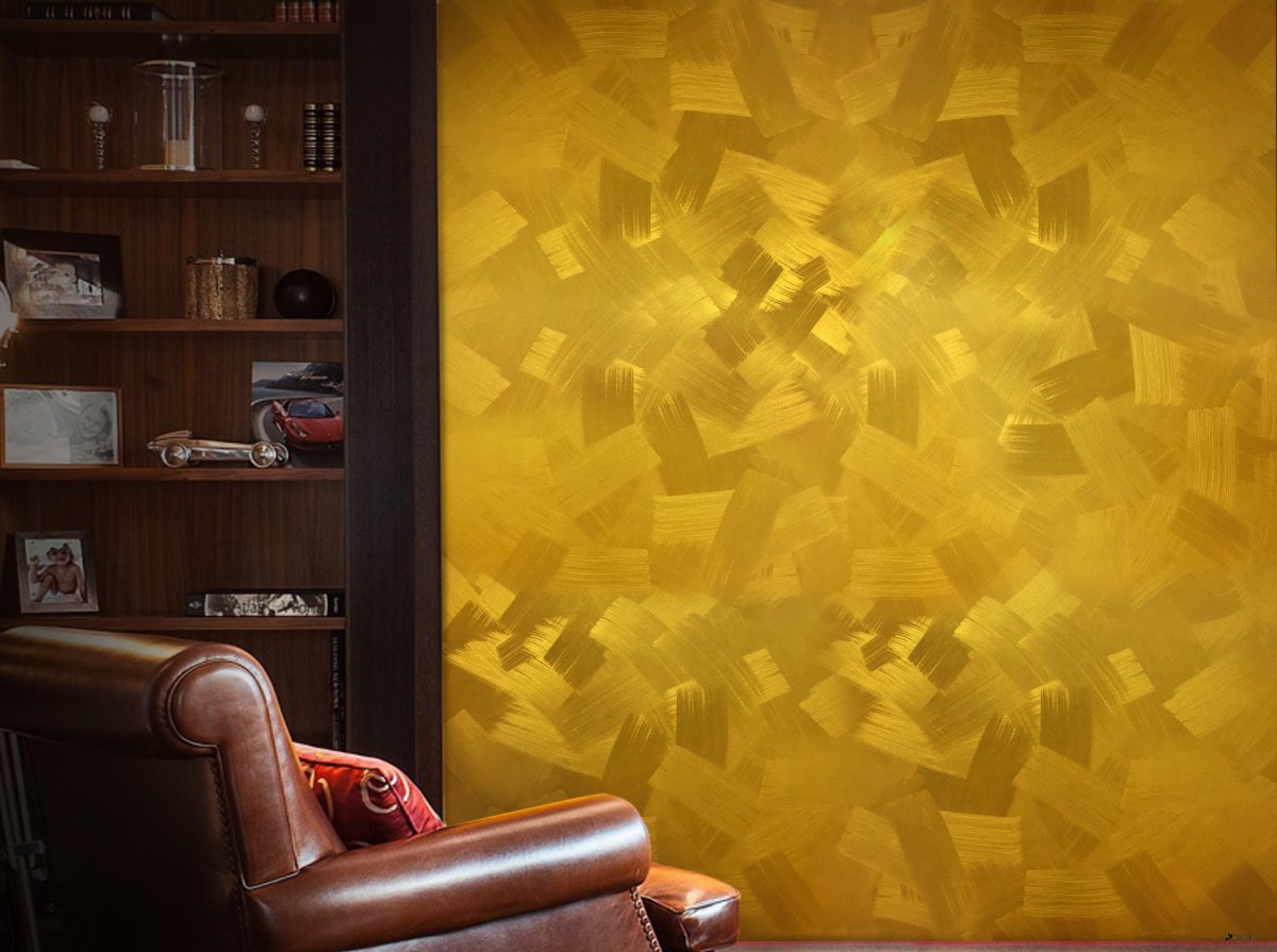 Золотая краска для стен