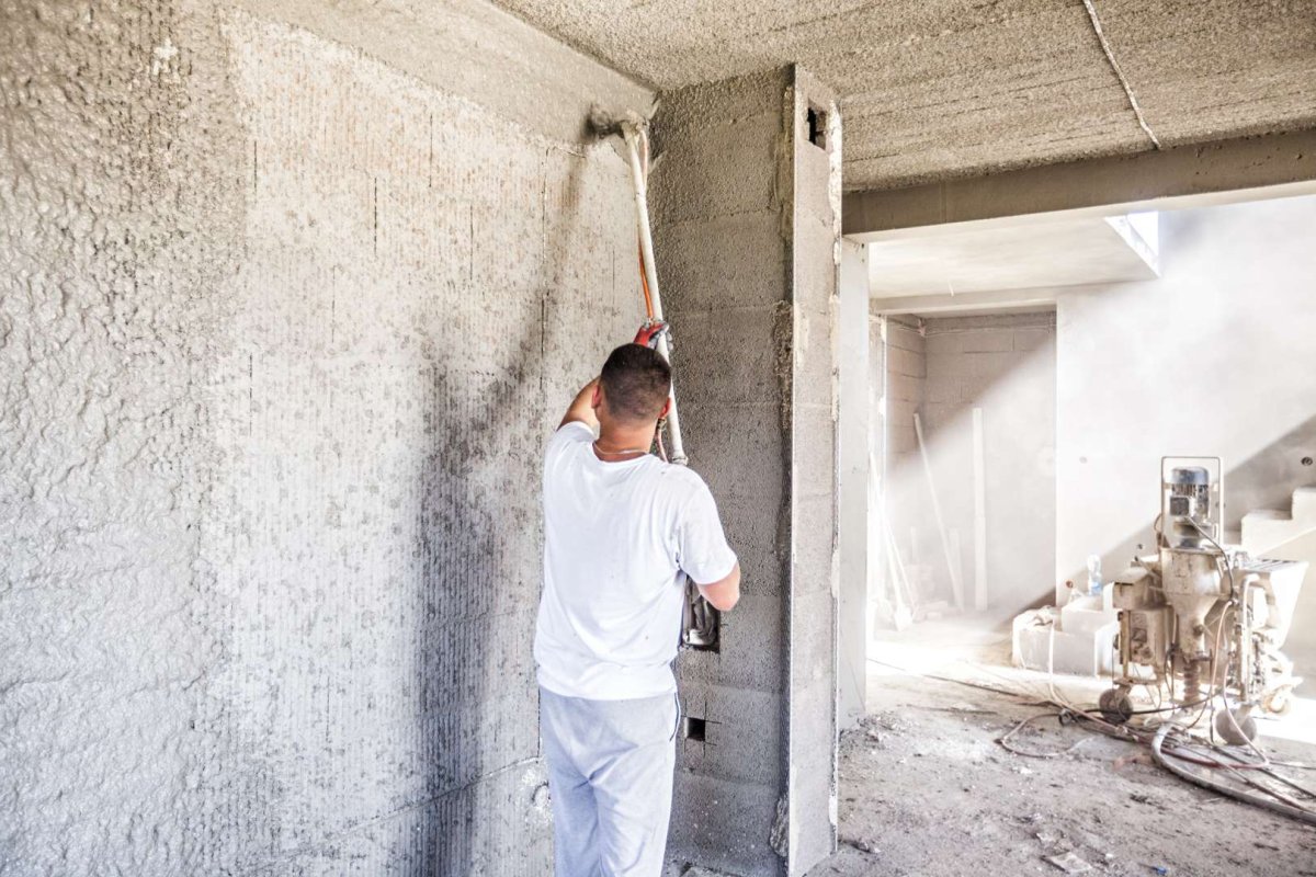 Механизированная штукатурка Shutterstock