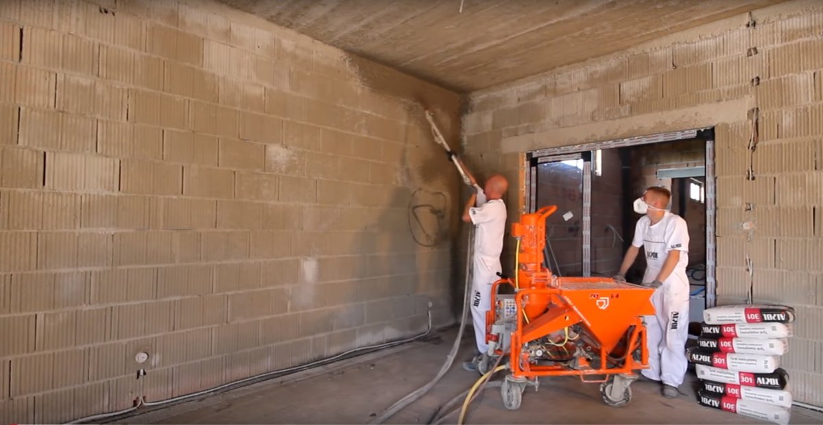 Механизированная штукатурка под ключ