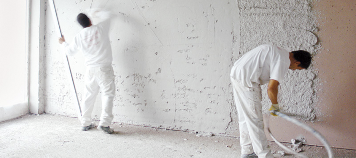 Машинная штукатурка стен