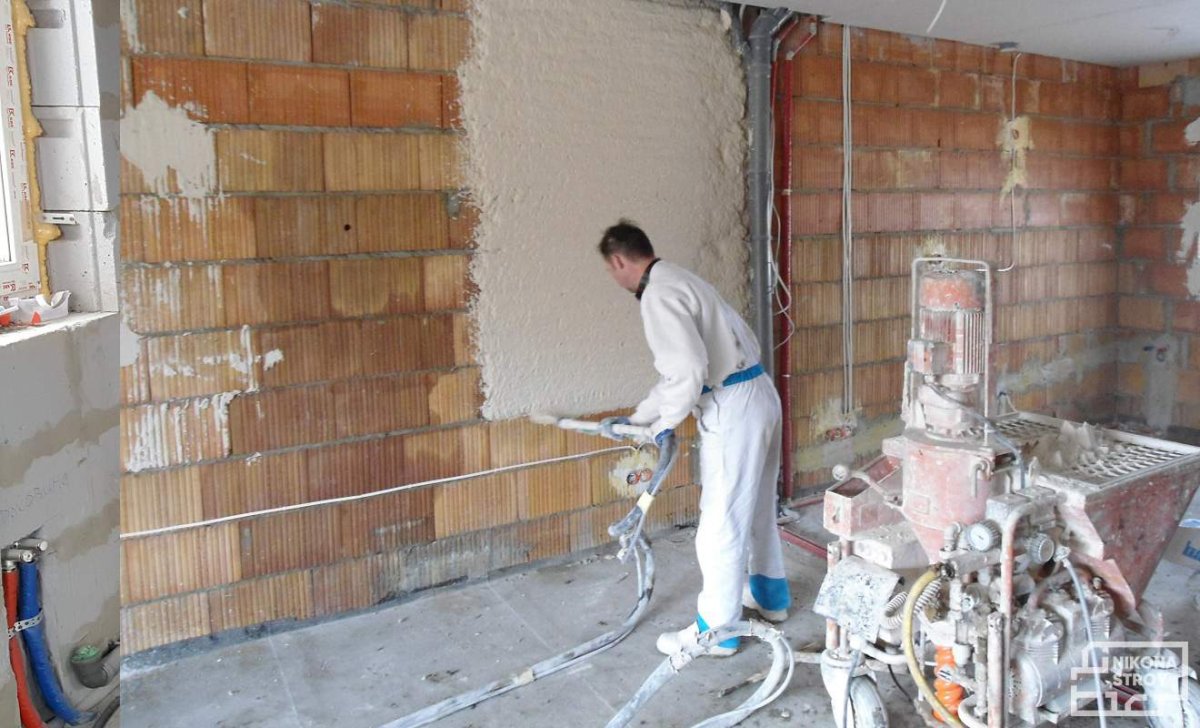 Механизированная штукатурка стен ЦПС