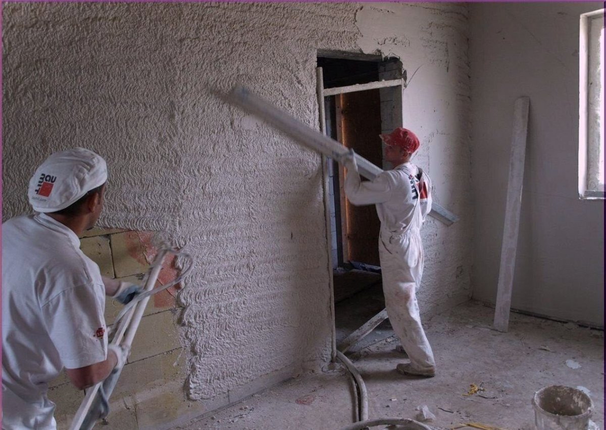 Штукатурка цементно Песчаная механизированная