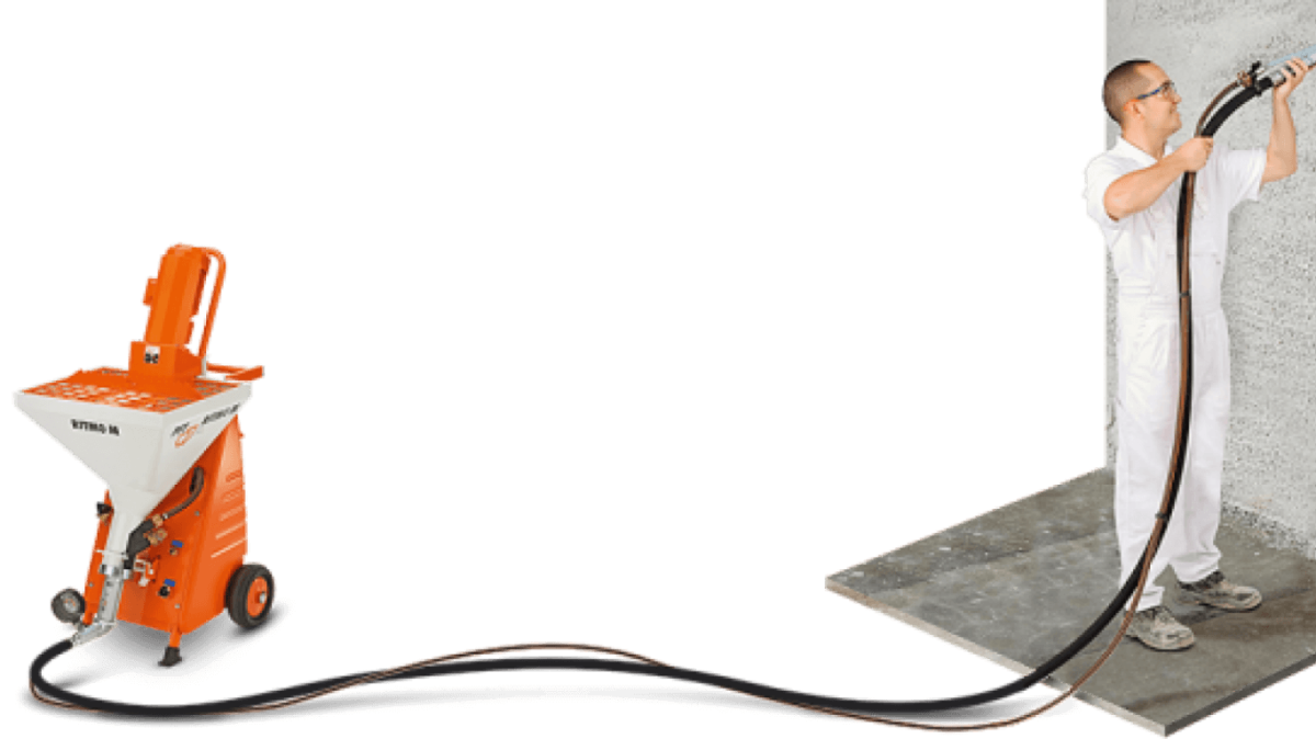 Механизированная штукатурка баннер