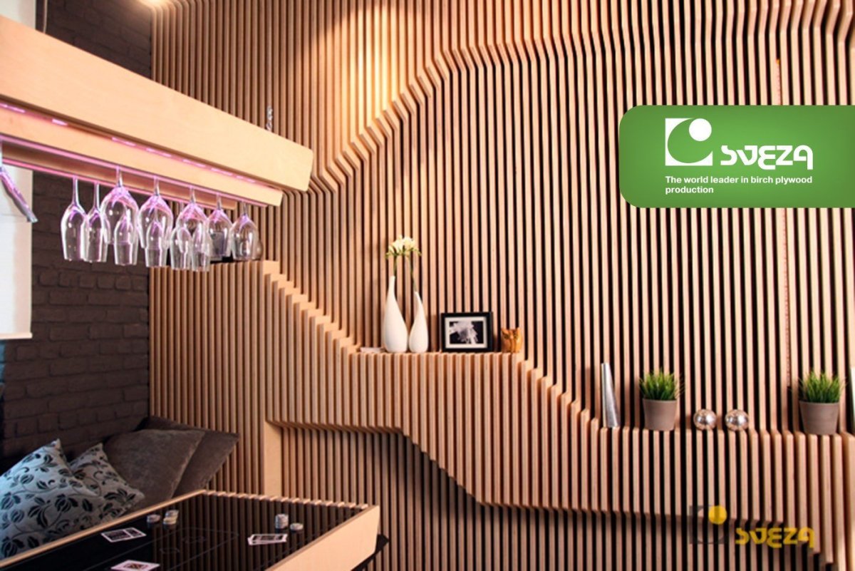 Рейки из фанеры на стену