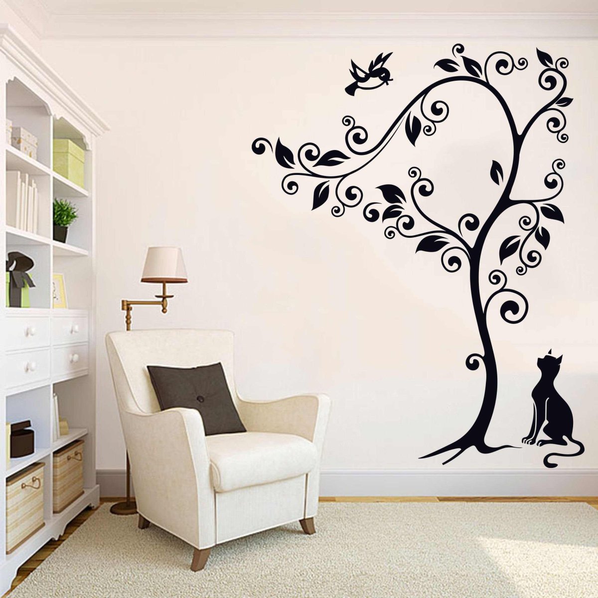 Декоративные узоры на стене