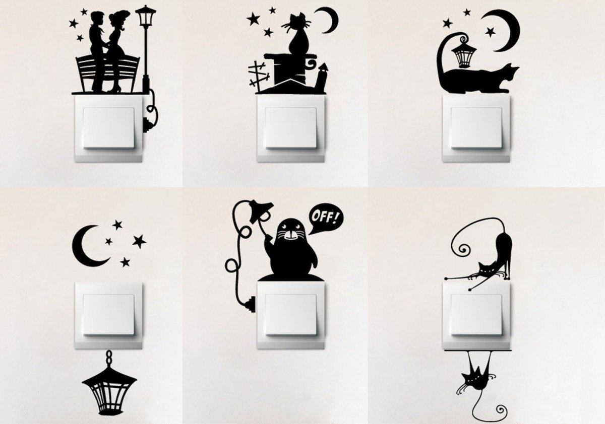 Трафареты для декора стен прикольные