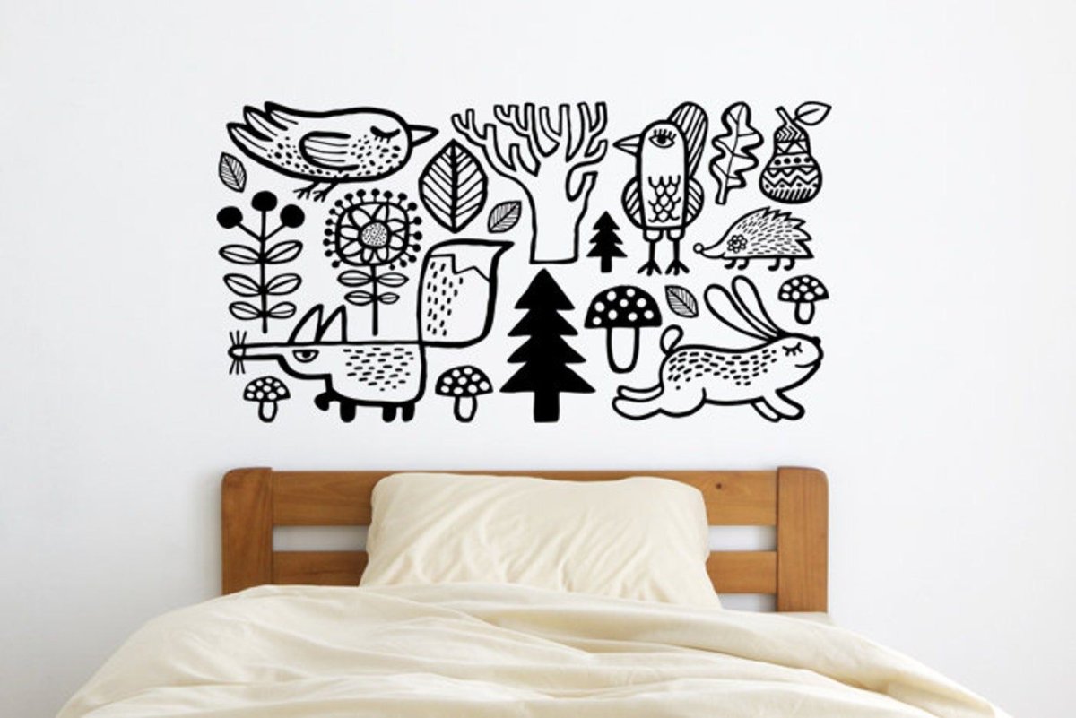 Декоративный трафарет стен вашей комнаты.