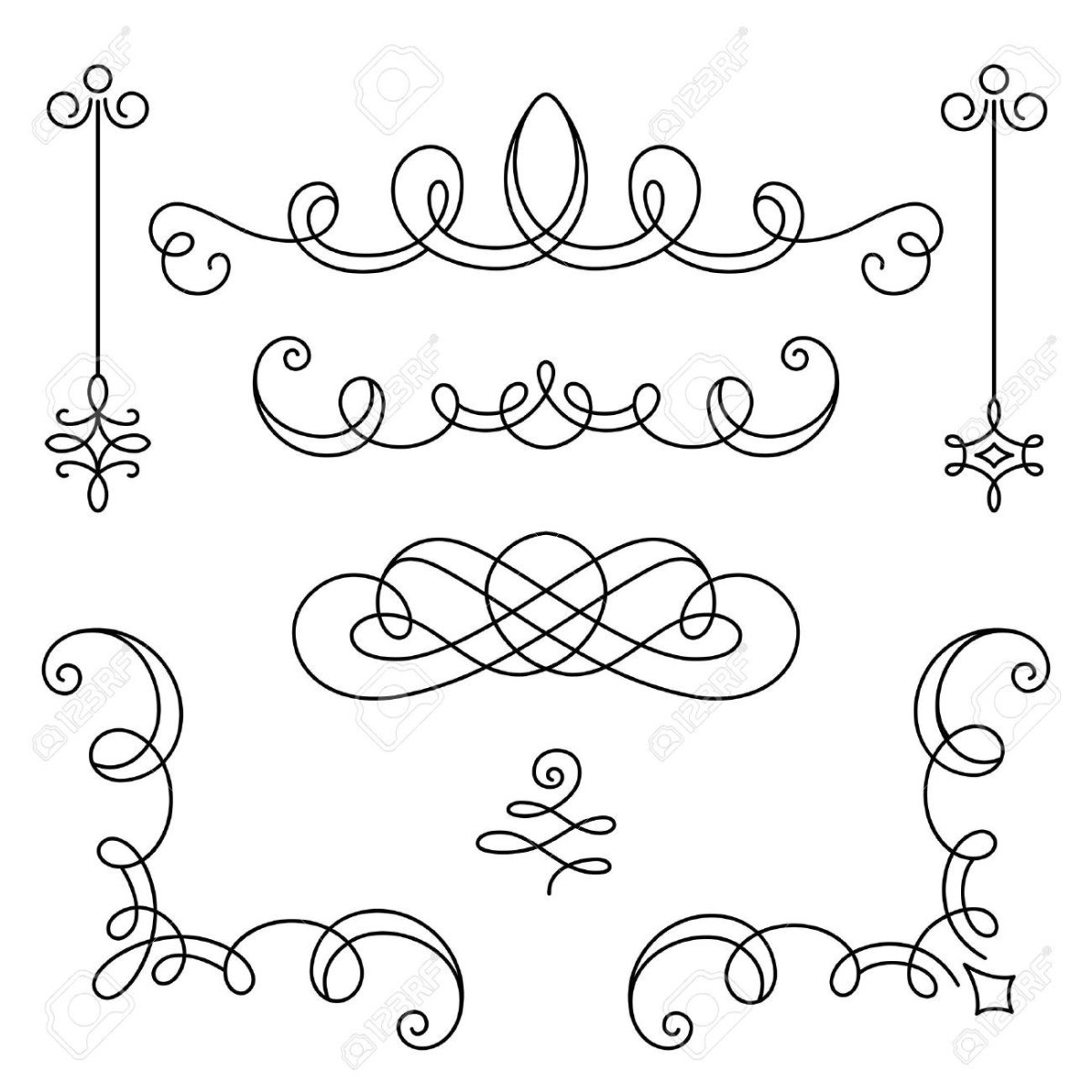 Узоры табличка уголки