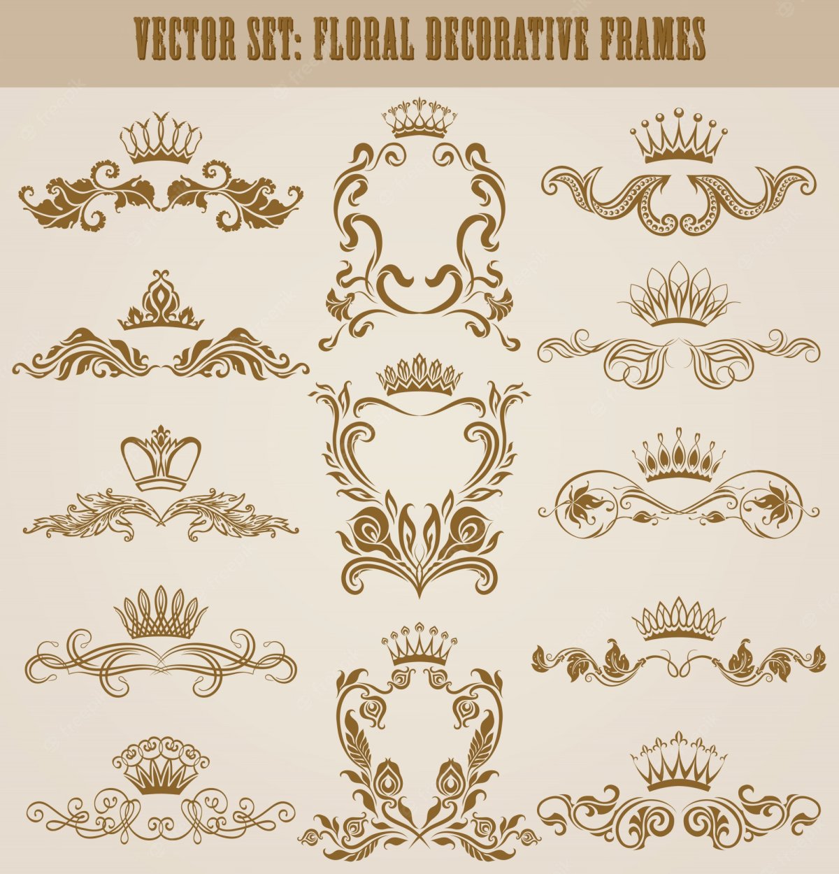 Логотип с короной и вензелями