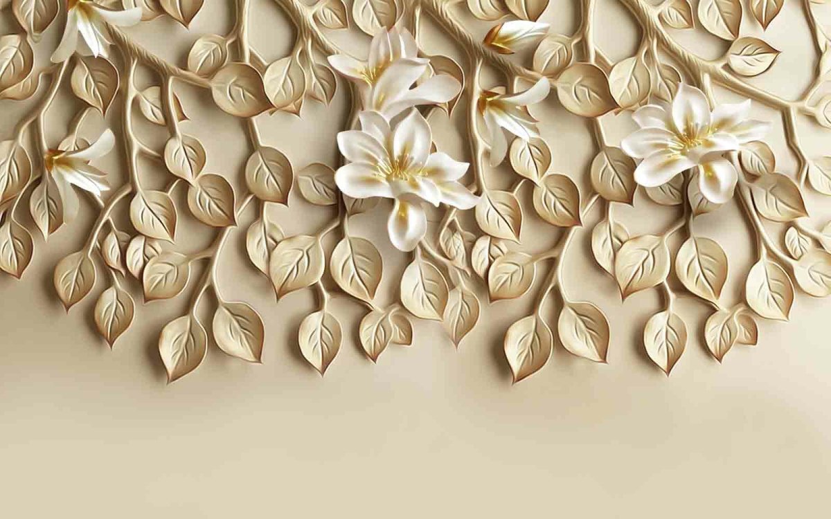 Барельеф цветы