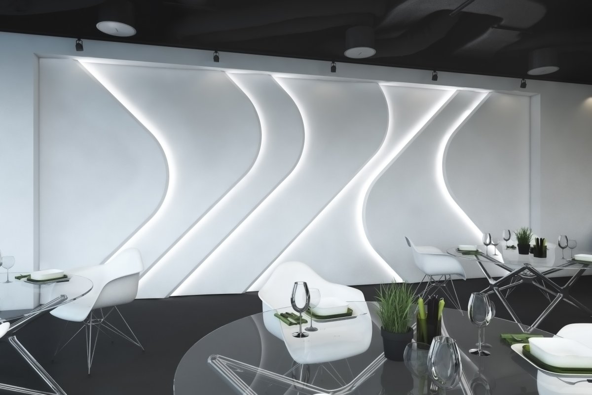 Световая 3d панель Zaha