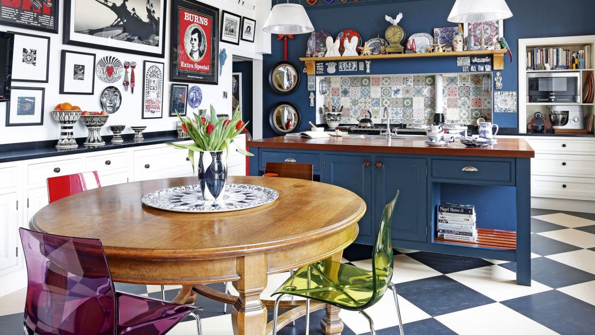 Профессиональная кухня ретро-дизайн