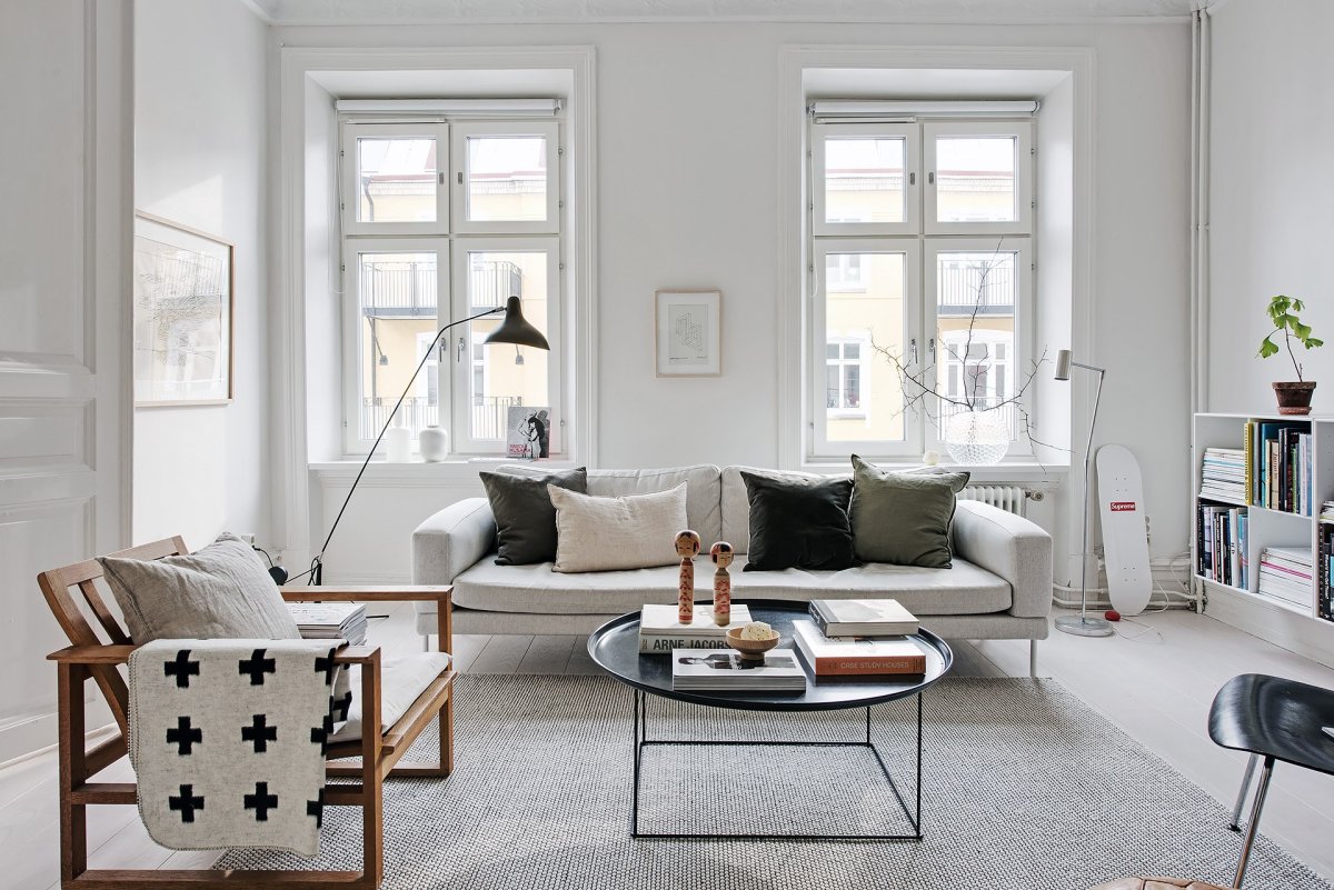 Интерьер Скандинавский Полл зима