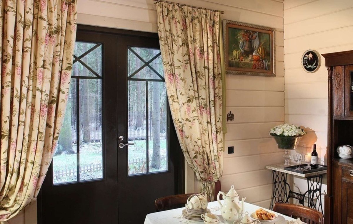 Шторы в стиле Прованс для дачи