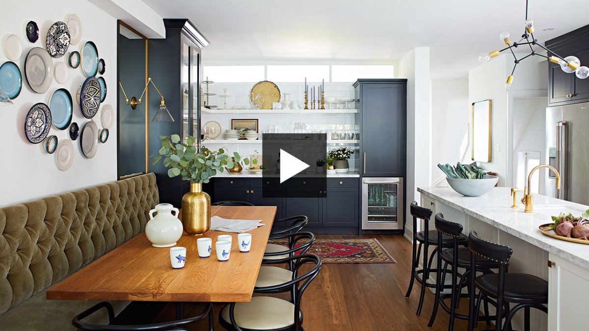 Эклектика в интерьере кухни