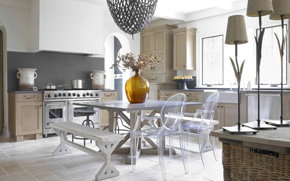 Кухни в интерьере стиль Эклектика Фьюжн