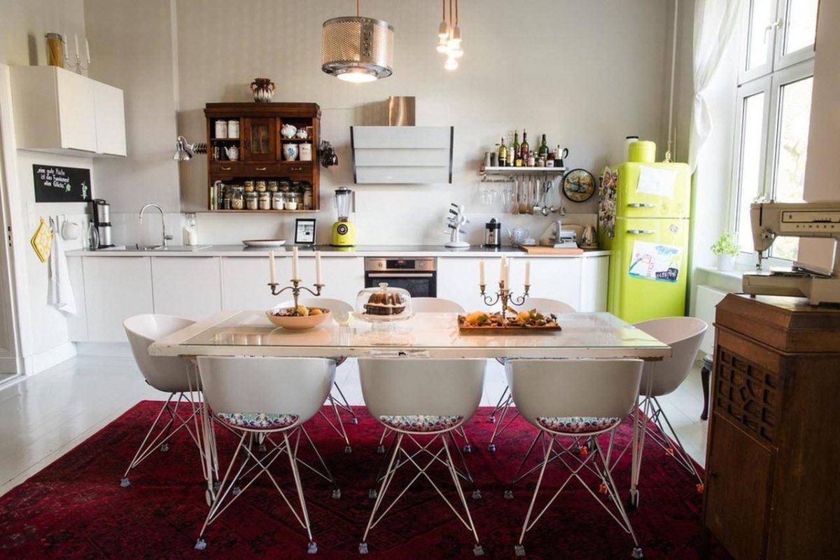 Кухни в интерьере стиль Эклектика Фьюжн