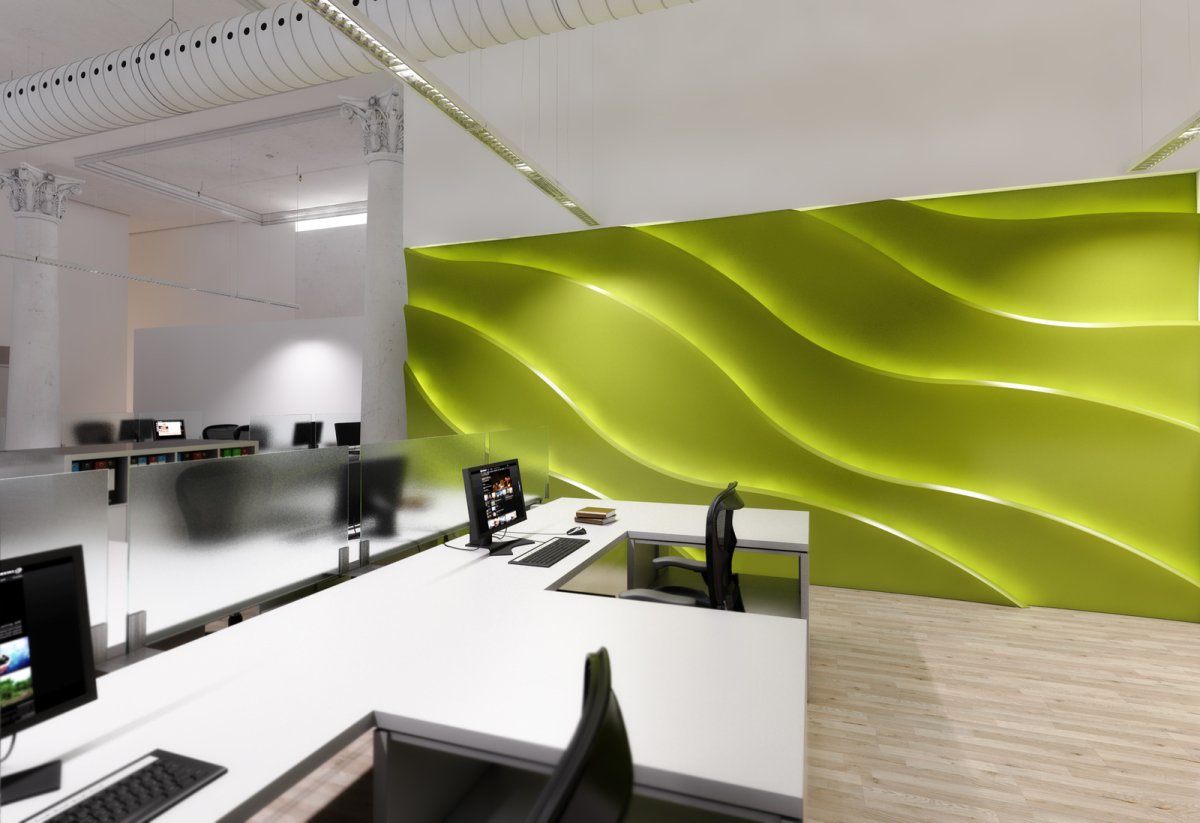 Гипсовая световая 3d панель Synthes