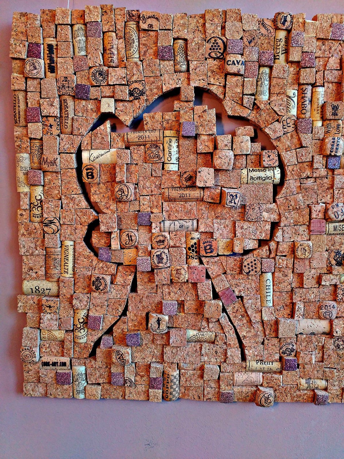 Панно из пробкового дерева