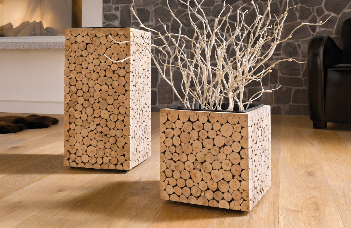 Кашпо из винных пробок