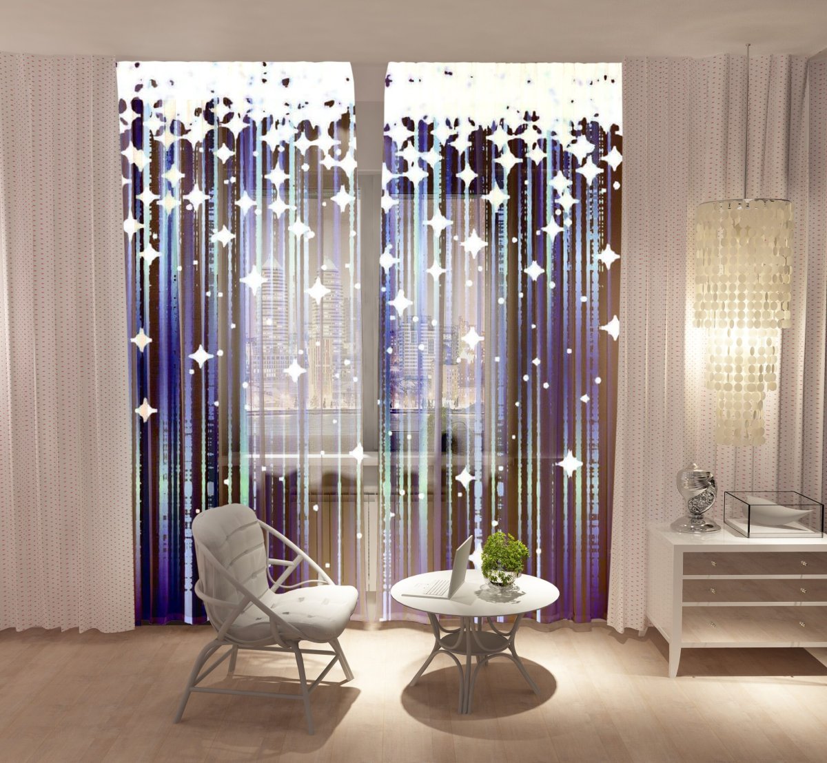 Современные тюли для зала