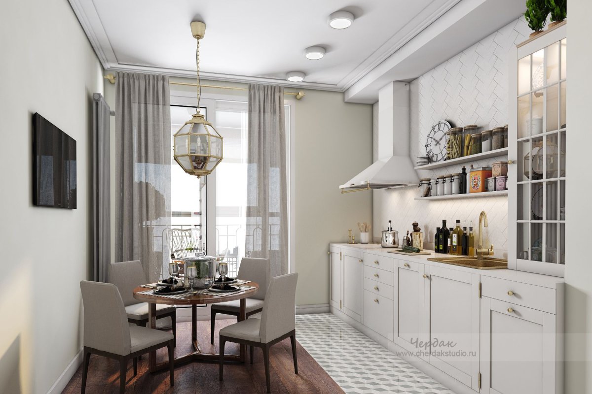 Кухни в современной классике в квартире