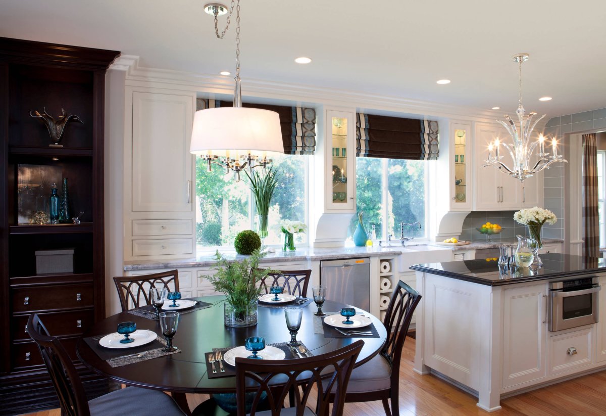 Кухни столовые в американском стиле