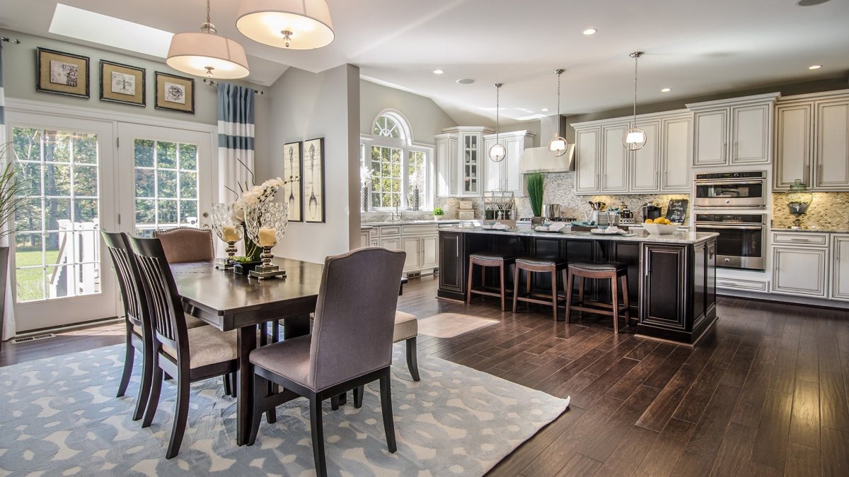 Кухня столовая в американском стиле