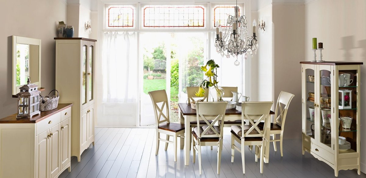 Столовая в стиле современный Прованс