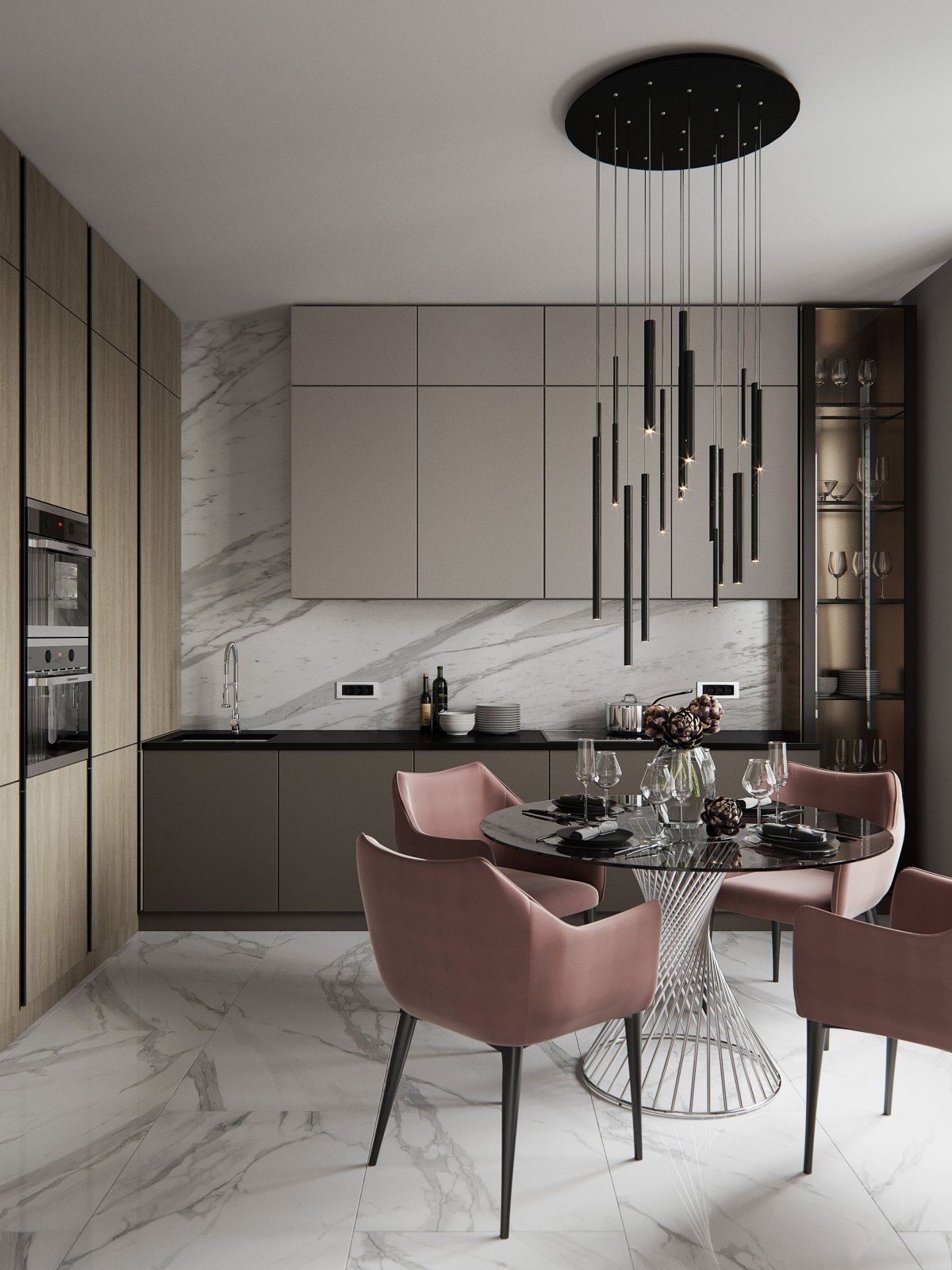 Модные тенденции в интерьере кухни