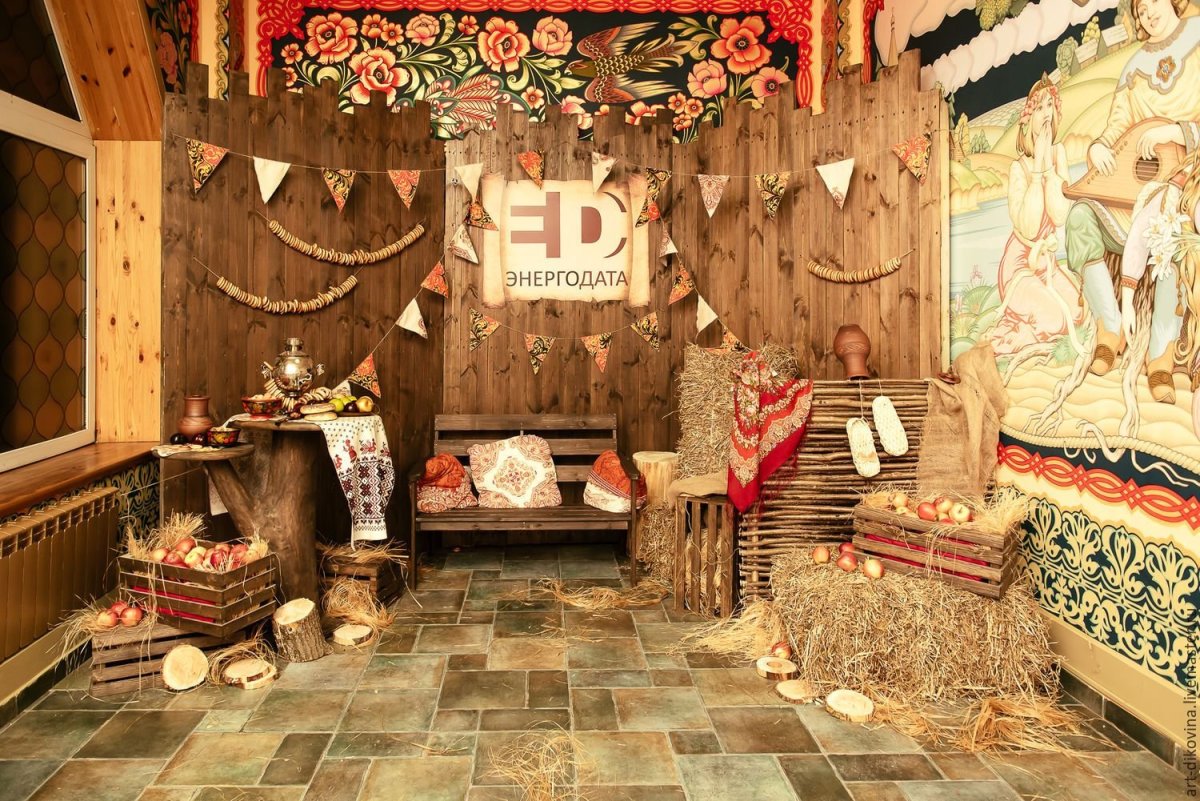 Декорации в русском народном стиле