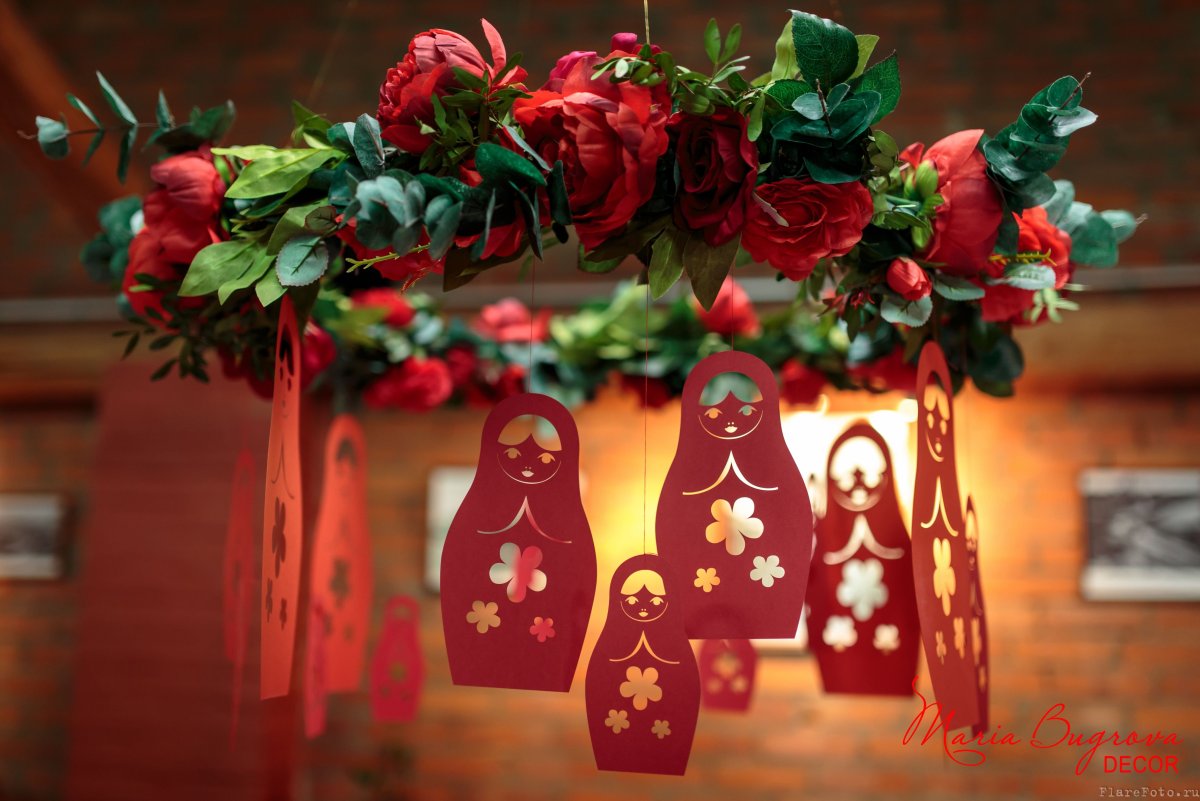 Новогодний декор в русском стиле