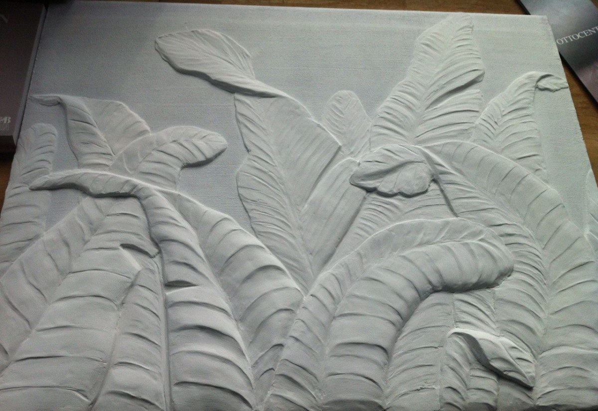 Барельеф листья