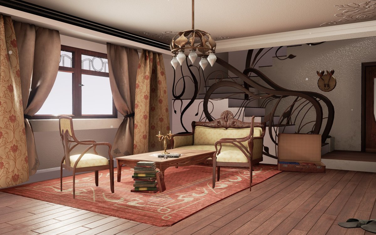 Луи Мажорель вилла интерьер