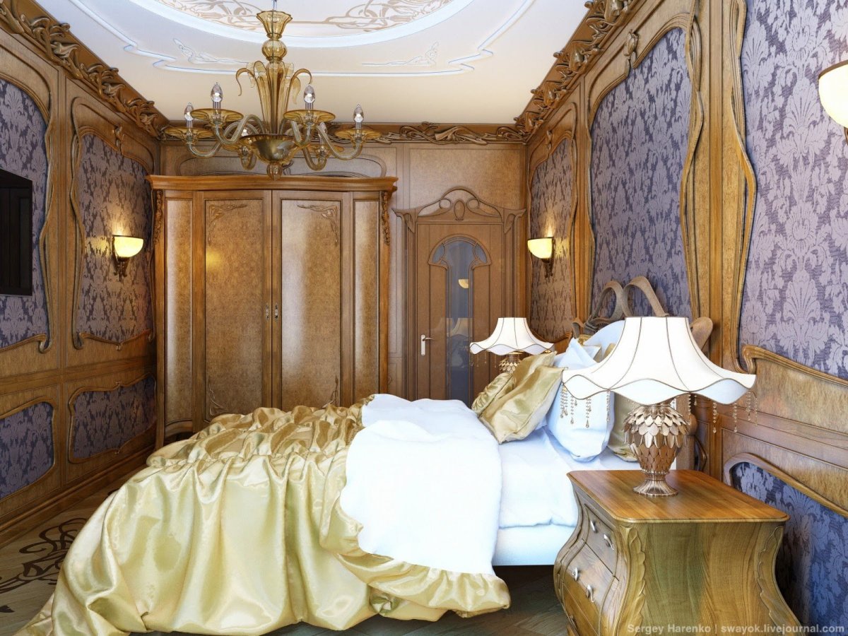 Спальня в стиле ар нуво