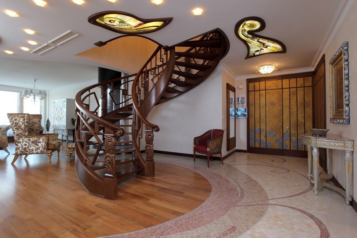 Интерьеры в стиле арт нуво Модерн